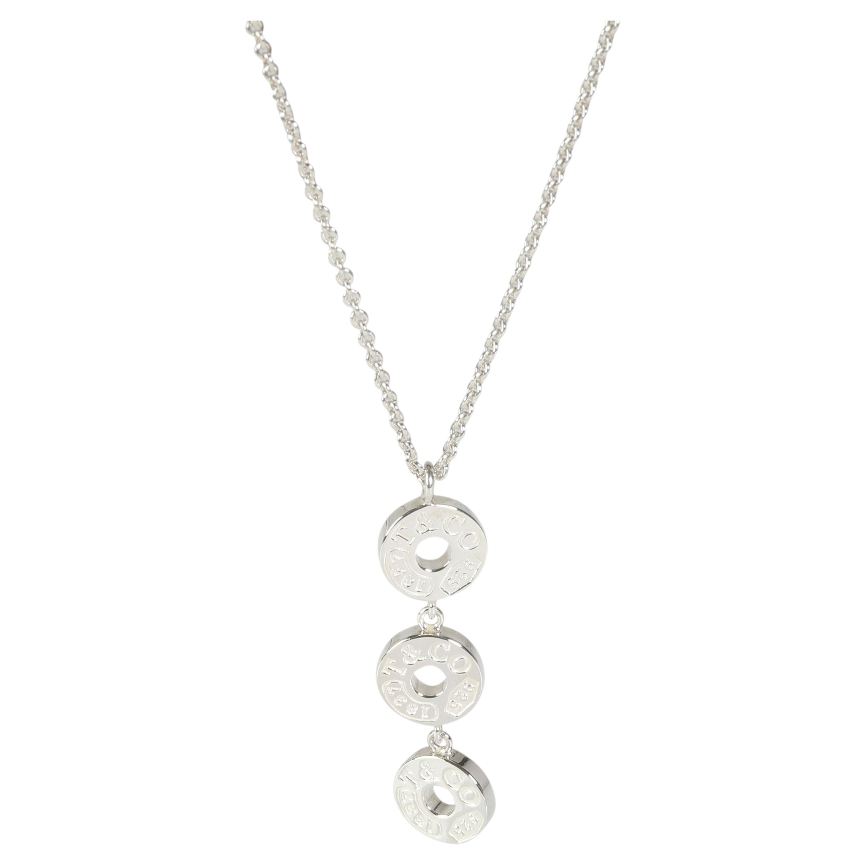 Tiffany & Co. Sterling Silver  1837 Triple Drop Pendant For Sale