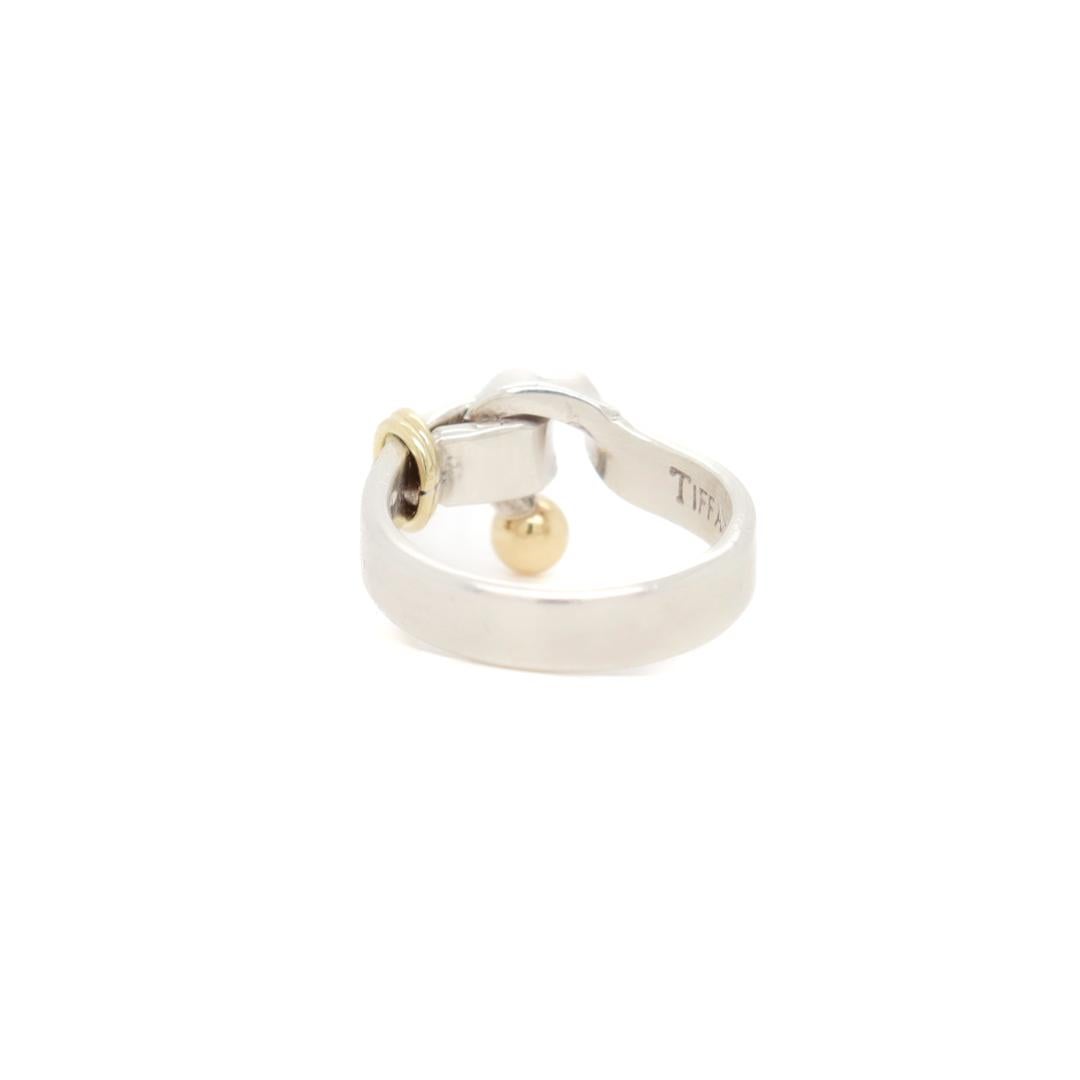 Tiffany & Co. Sterling Silber & 18k Gold Hängelampe & Schleife Ring im Angebot 5