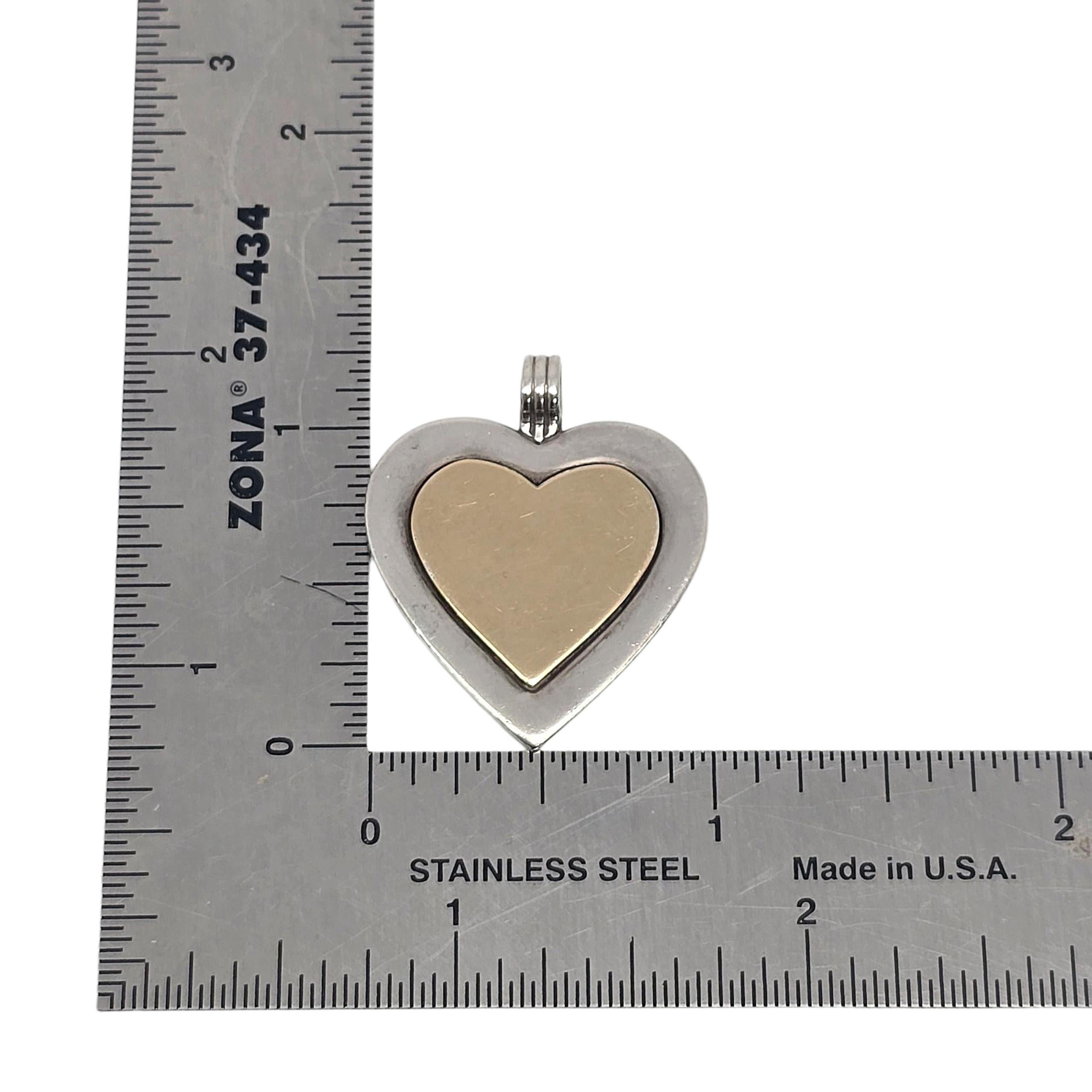 Tiffany & Co. Ciondolo a forma di cuore in argento sterling placcato oro 18 carati #22457 in vendita 2