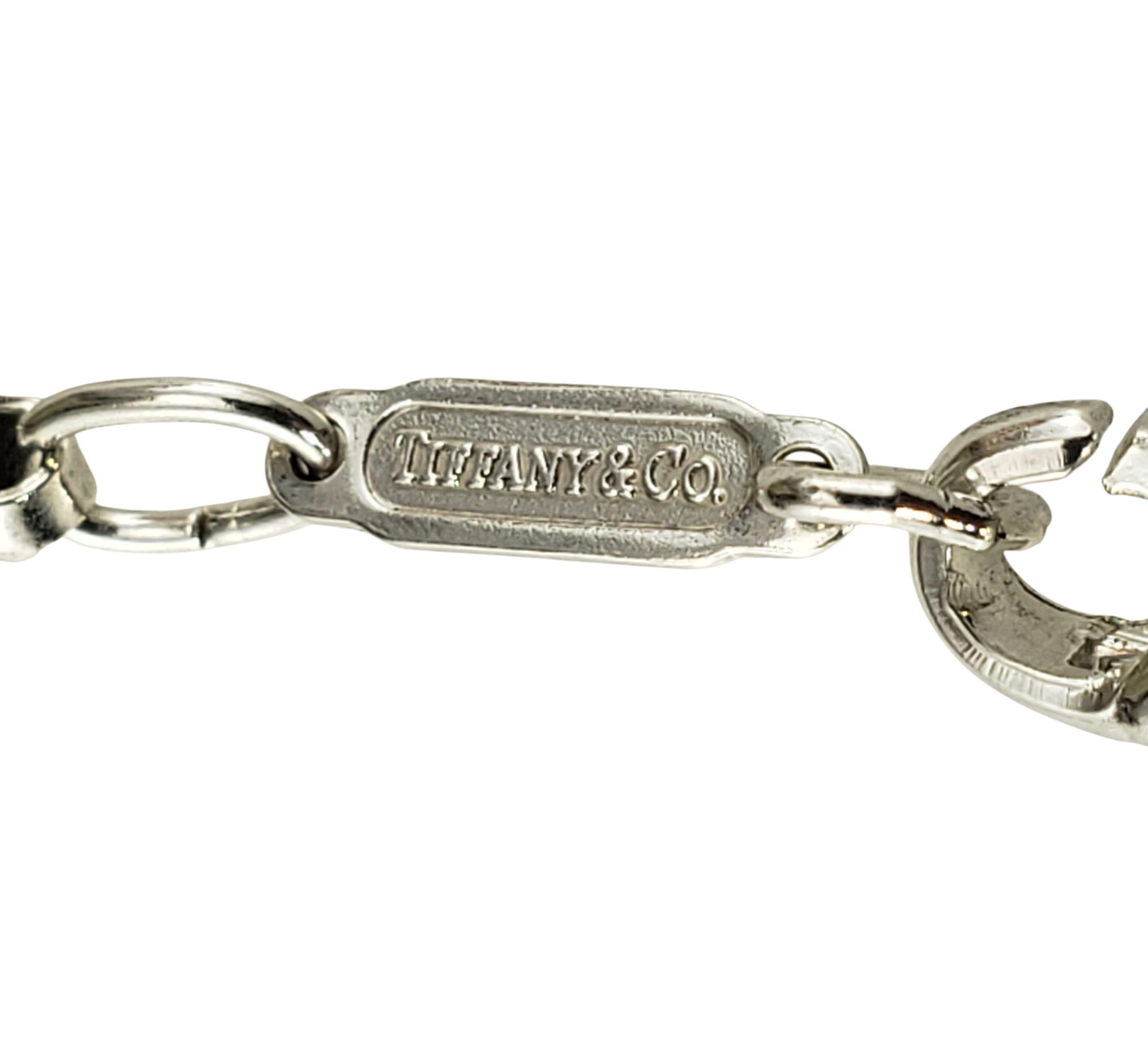 Taglio rotondo Tiffany & Co. Collana con ciondolo in argento Sterling 18K e madreperla #23011 in vendita