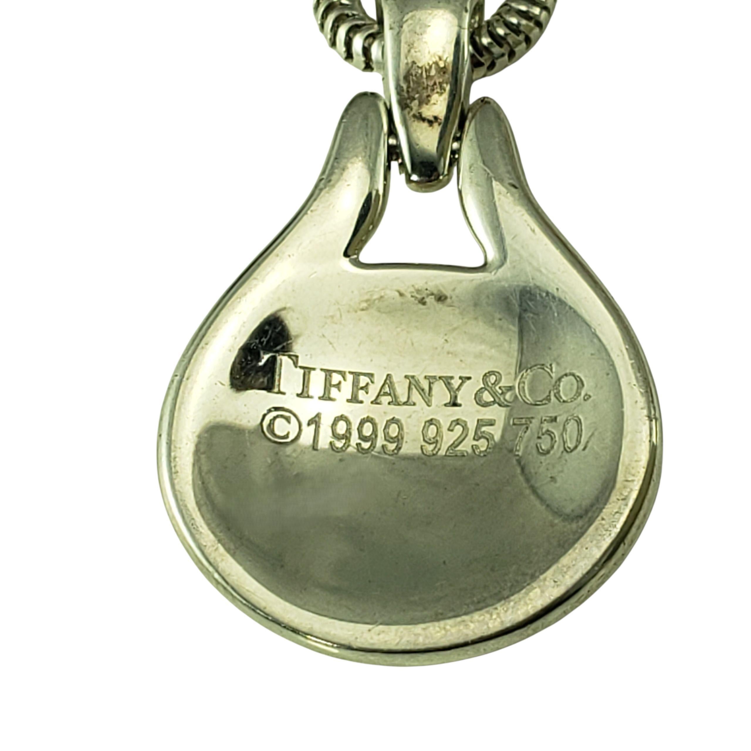 Tiffany & Co. Collana con ciondolo in argento Sterling 18K e madreperla #23011 In condizioni buone in vendita a Washington Depot, CT