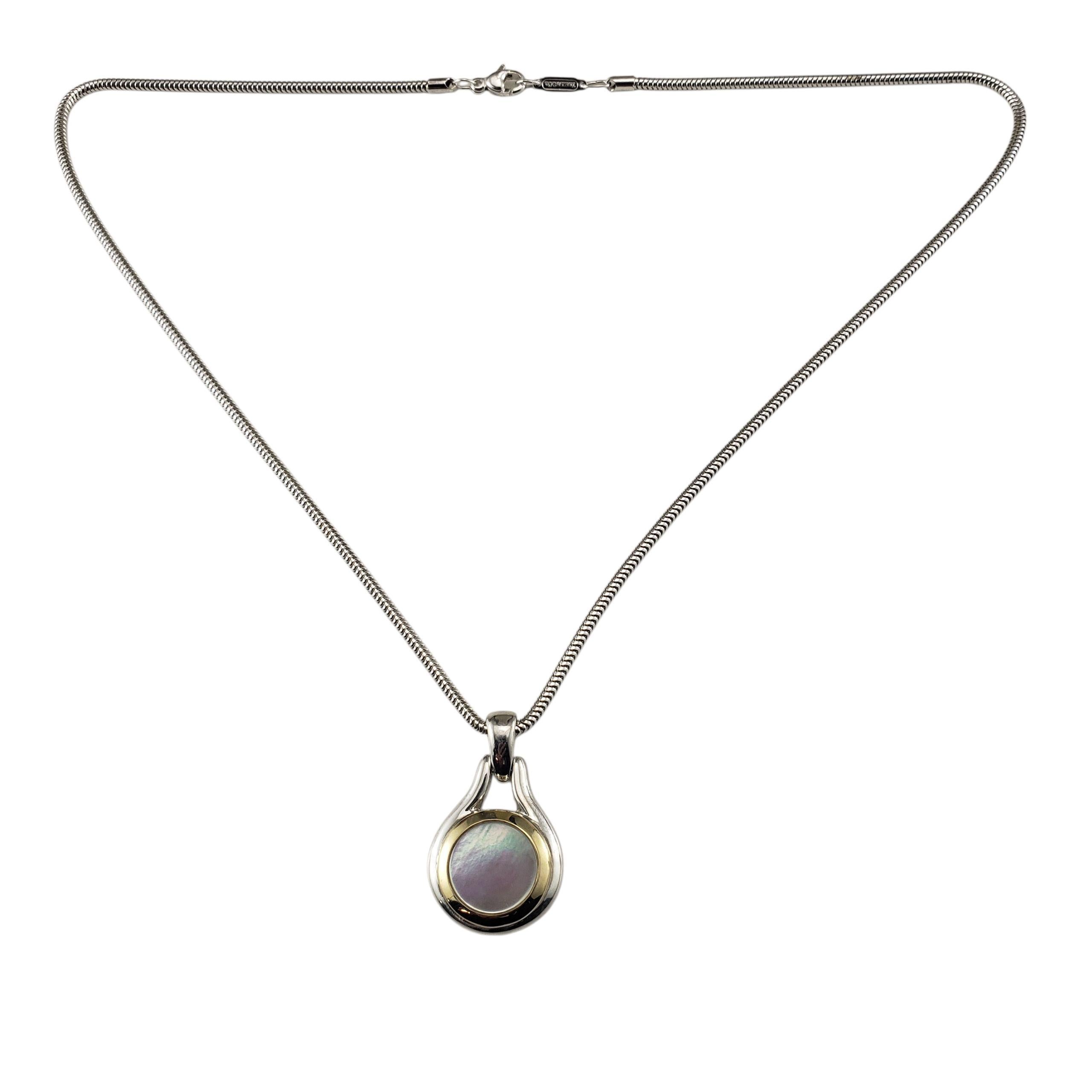 Tiffany & Co. Collana con ciondolo in argento Sterling 18K e madreperla #23011