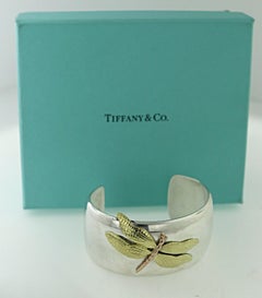 Tiffany & Co, Sterling Silver, 18k Rose and Yellow Gold Dragon Fly, Bracelet