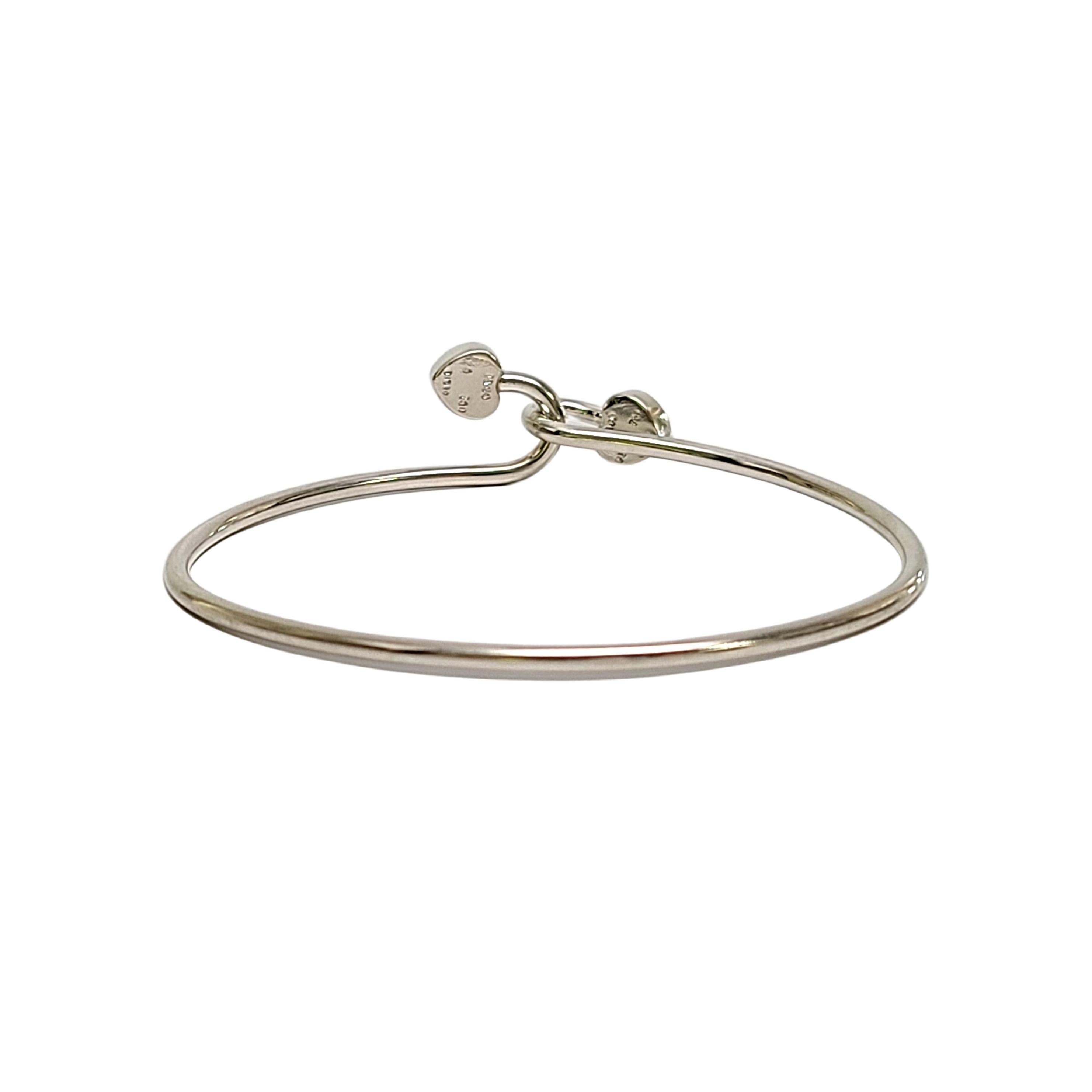 tiffany silver bangle with heart