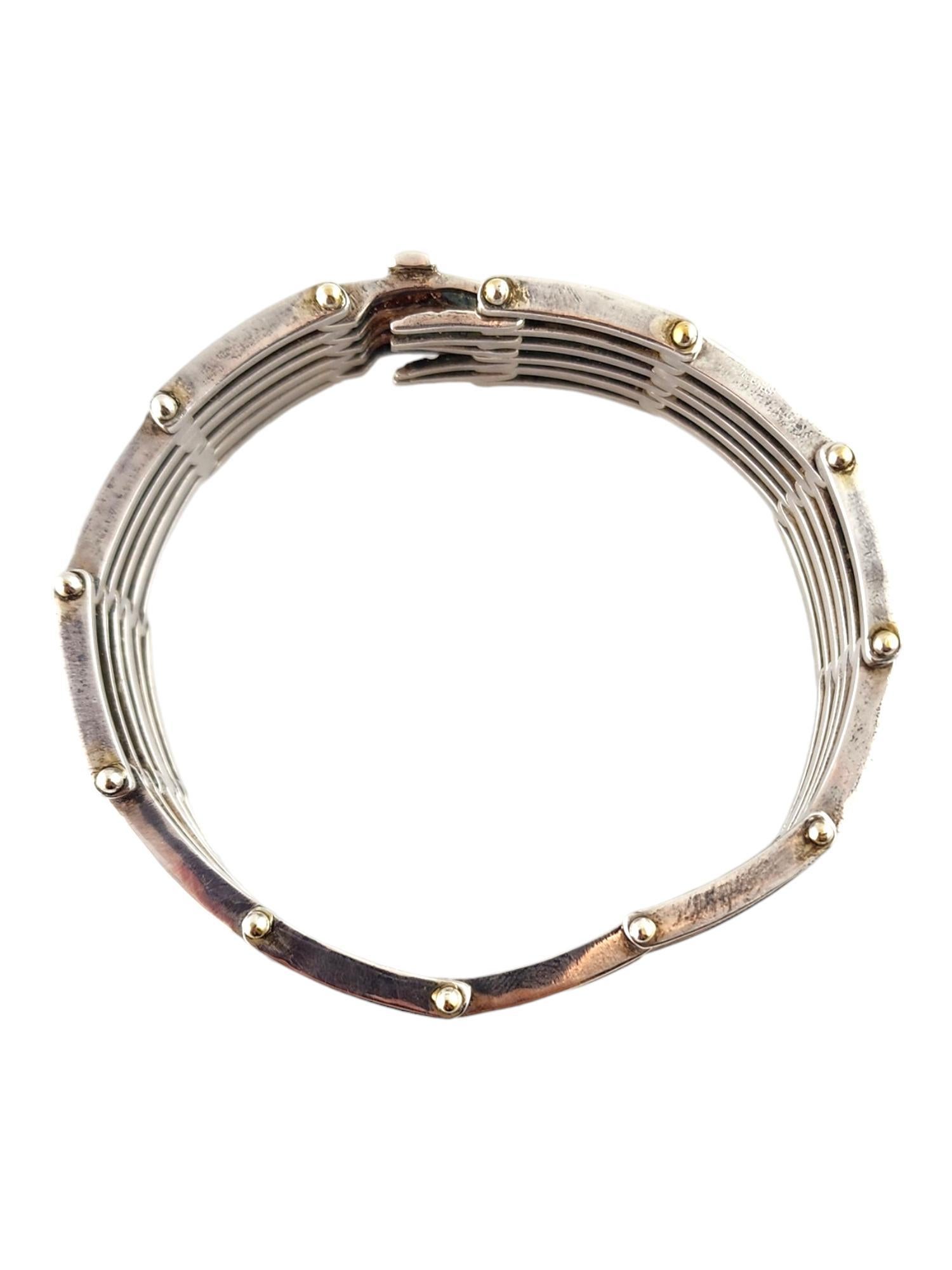 Tiffany & Co Sterling Silber & 18K Gelbgold Tor-Gliederarmband #18373 im Zustand „Gut“ in Washington Depot, CT