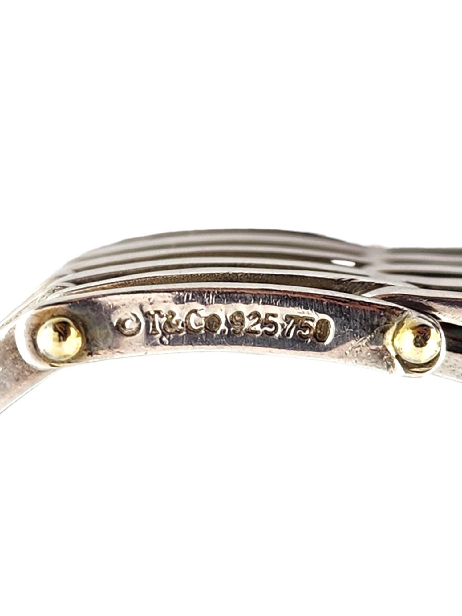 Tiffany & Co Sterling Silber & 18K Gelbgold Tor-Gliederarmband #18373 1
