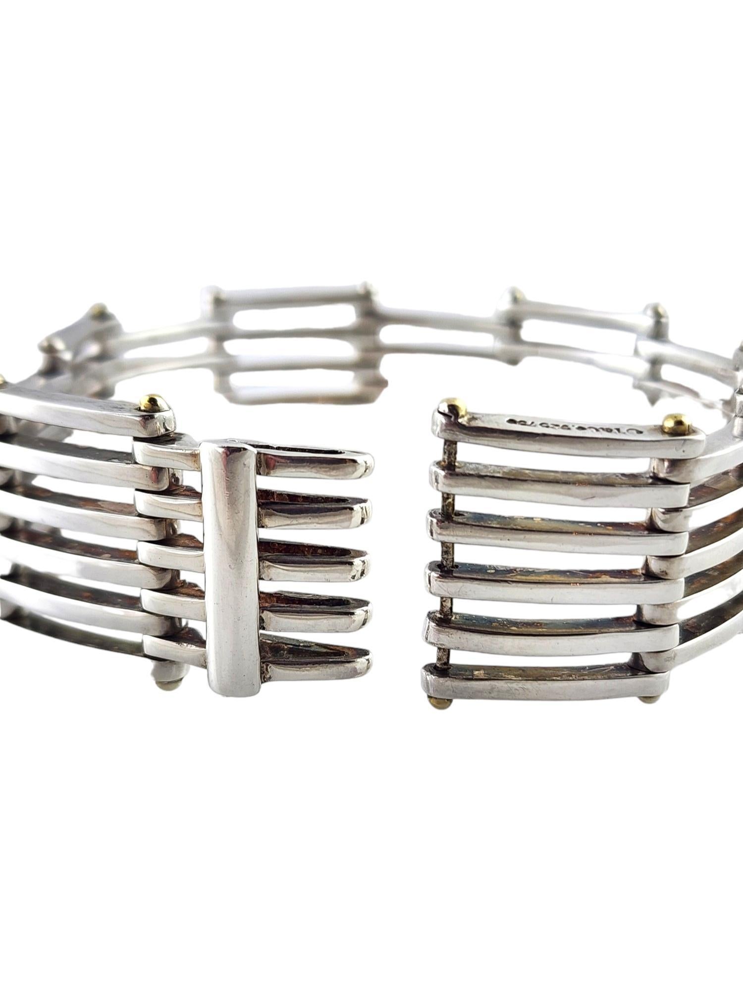 Tiffany & Co Sterling Silber & 18K Gelbgold Tor-Gliederarmband #18373 2