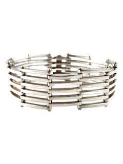 Tiffany & Co Sterling Silber & 18K Gelbgold Tor-Gliederarmband #18373