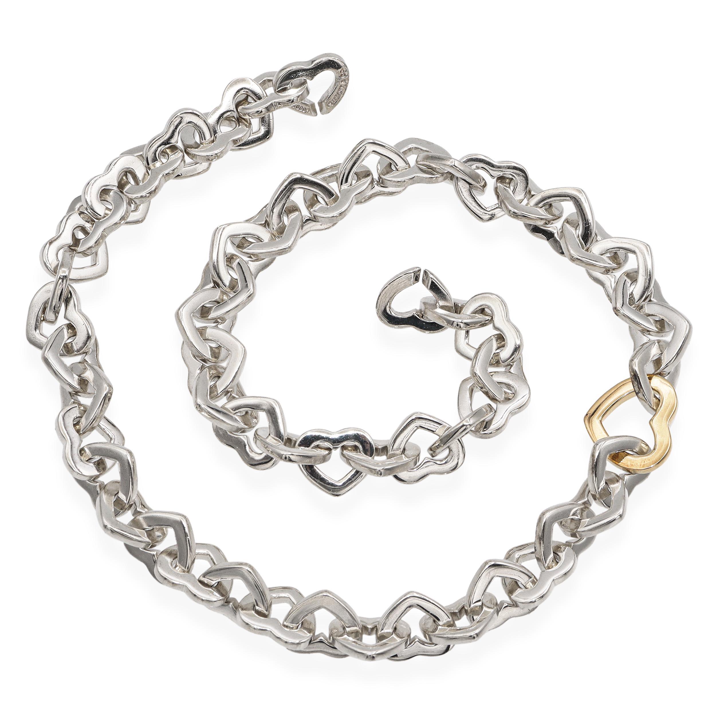 Tiffany & Co. A. Silver - Collana con cuore in oro giallo 18 carati In condizioni buone in vendita a New York, NY