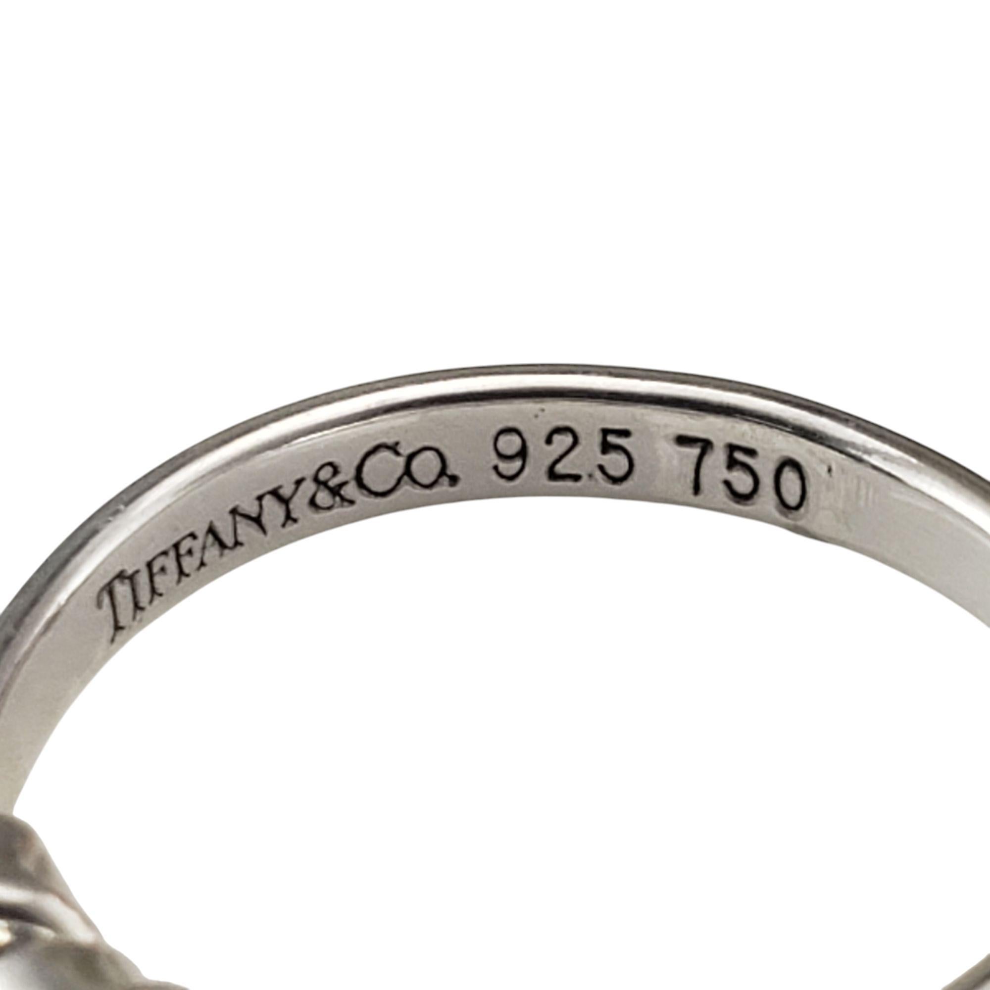 Tiffany & Co. Sterling Silver & 18K Yellow Gold Hook & Eye Ring Size 6.5 #21012 1