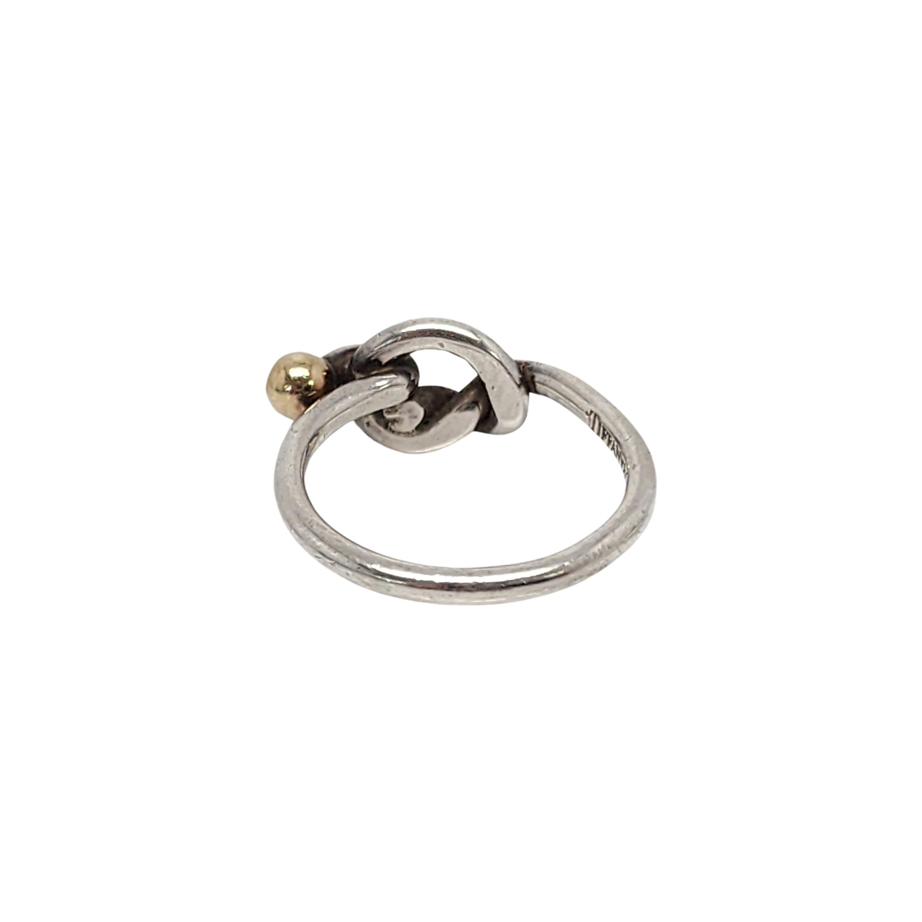 tiffany knot ring silver