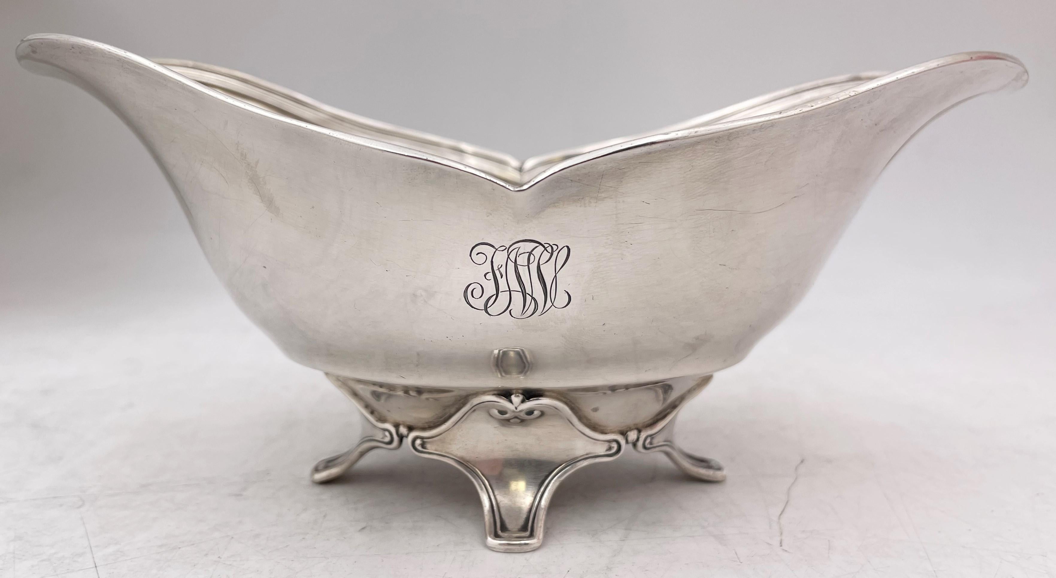 American Tiffany & Co. Sterling Silver 1903 Condiment Dish / Bowl in Art Deco Style For Sale