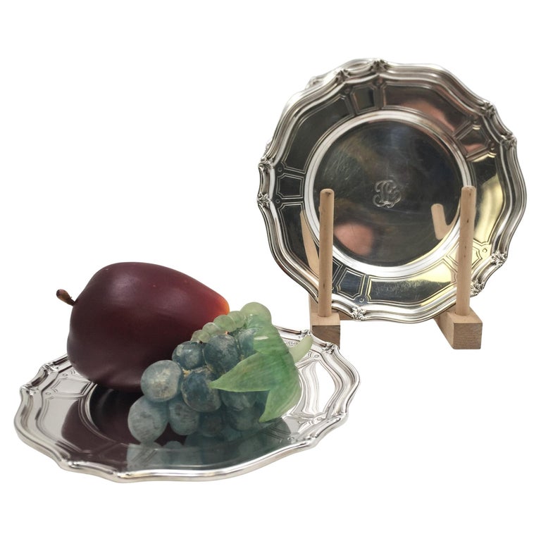 Tiffany and Co. Sterling Silver 1909 Set of 6 Dessert Plates/ Dishes St