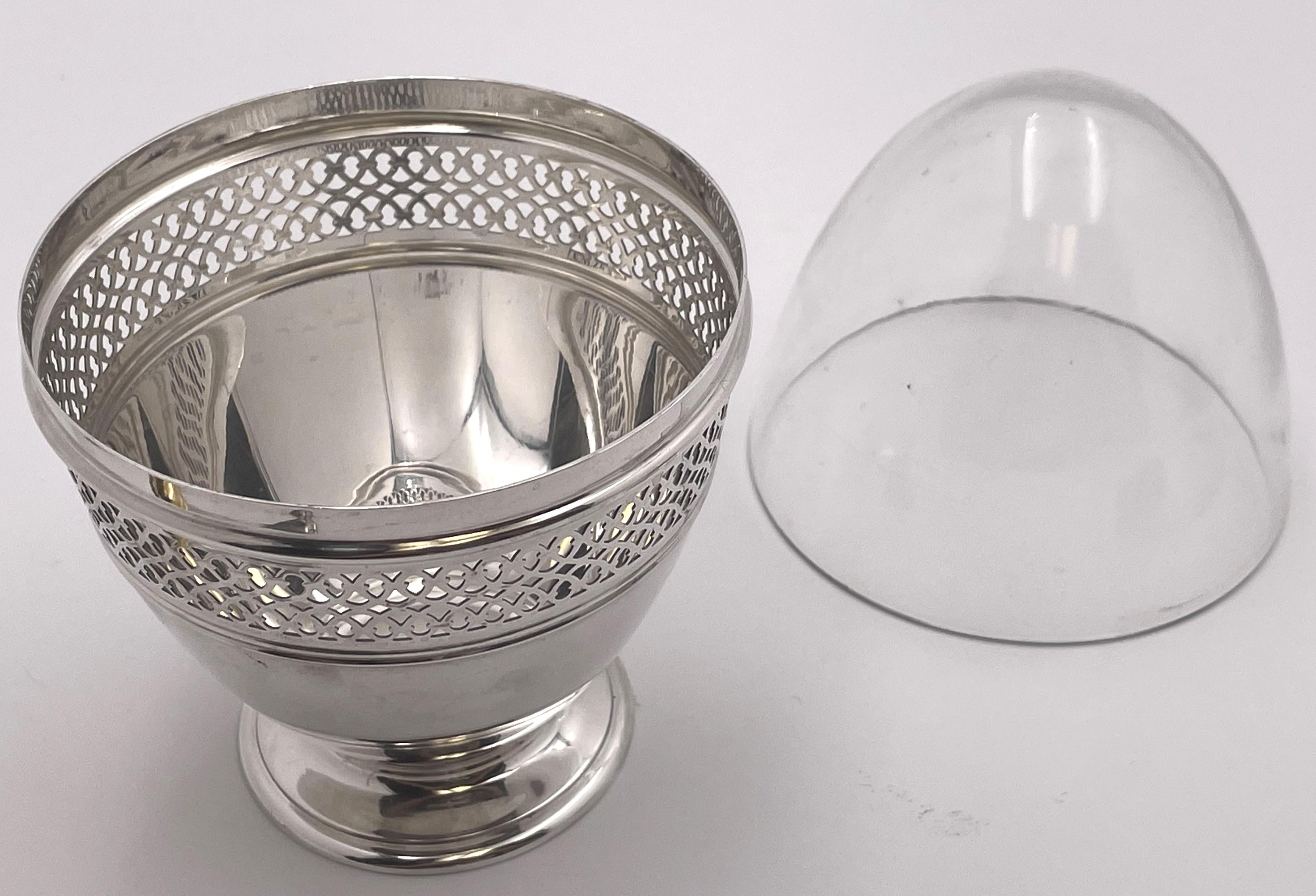Tiffany & Co. Sterling Silber 1913 Honigschale/Marmeladenglas (Frühes 20. Jahrhundert) im Angebot