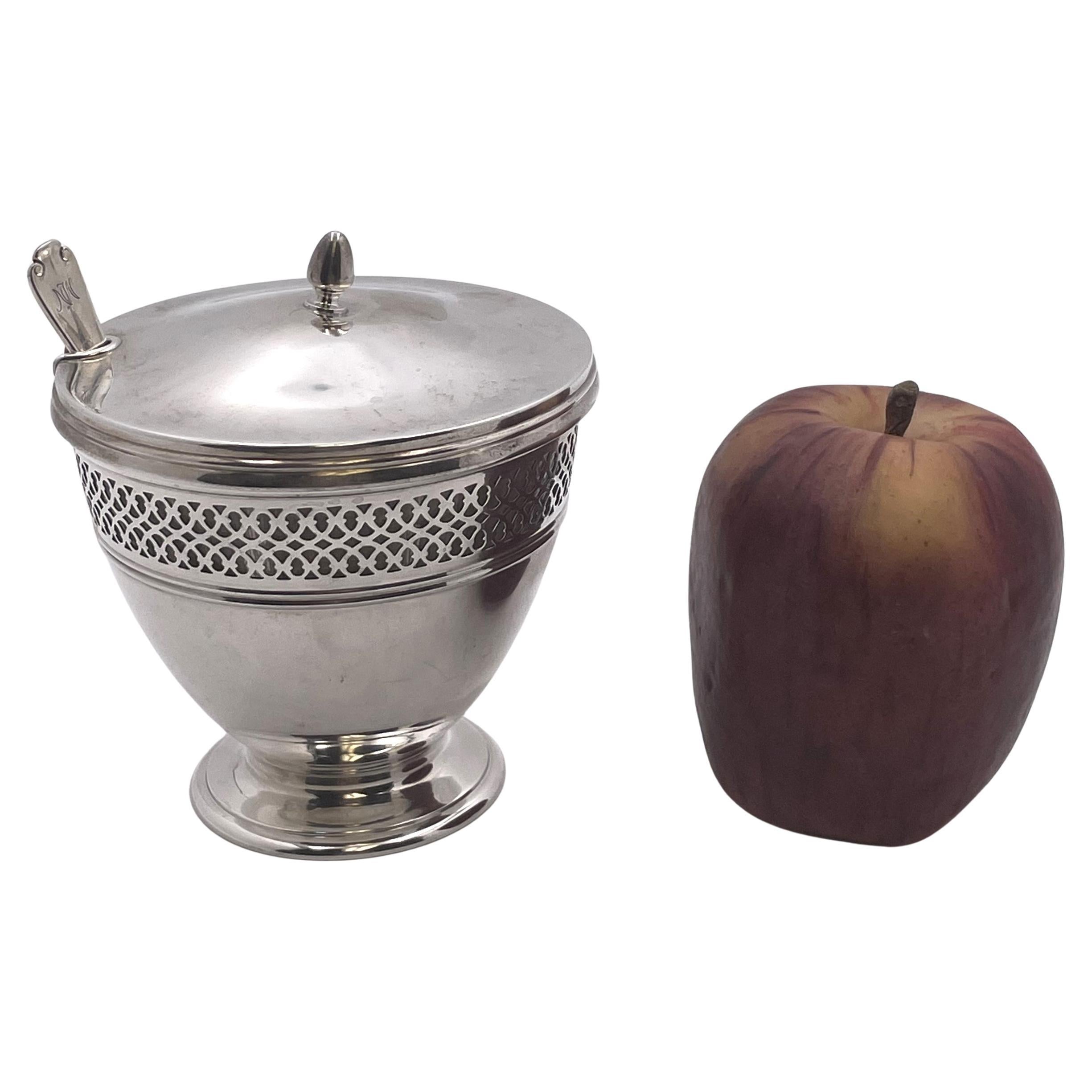 Tiffany & Co. Sterling Silber 1913 Honigschale/Marmeladenglas im Angebot