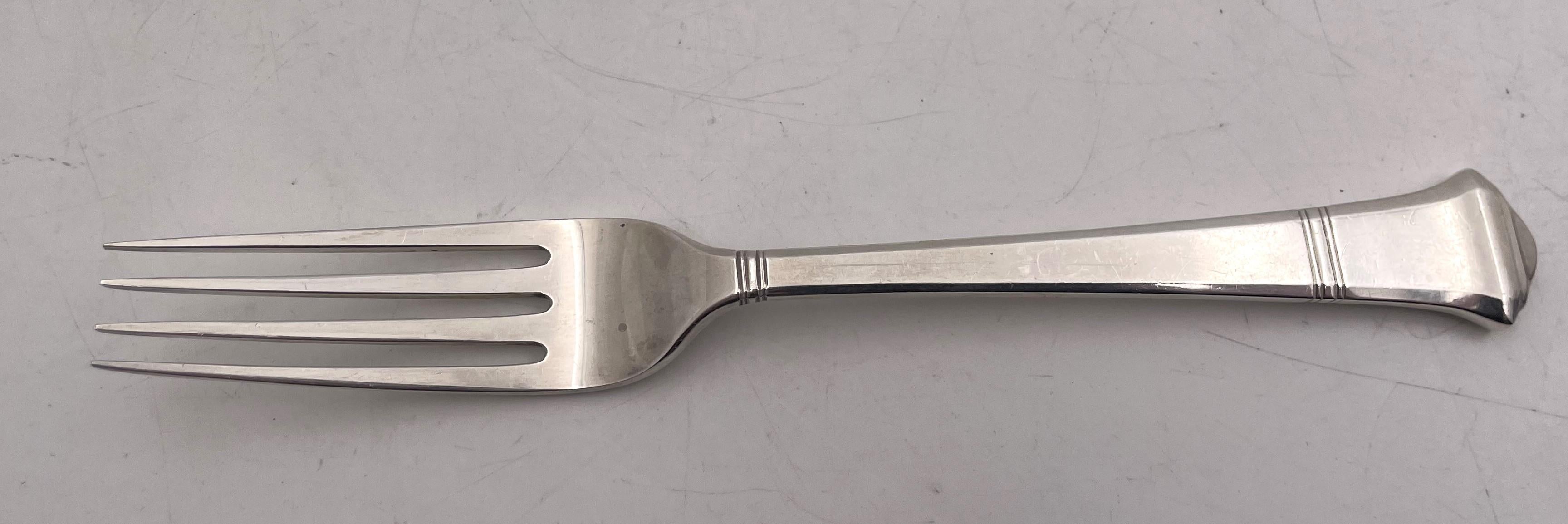 Art Déco Tiffany & Co. Set di posate Windham in argento Sterling 1923 da 65 pezzi in stile Art Deco in vendita