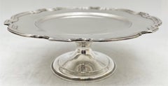 Tiffany & Co. Sterling Silver 1923 Tazza Footed Dish in Hampton Pattern Art Deco