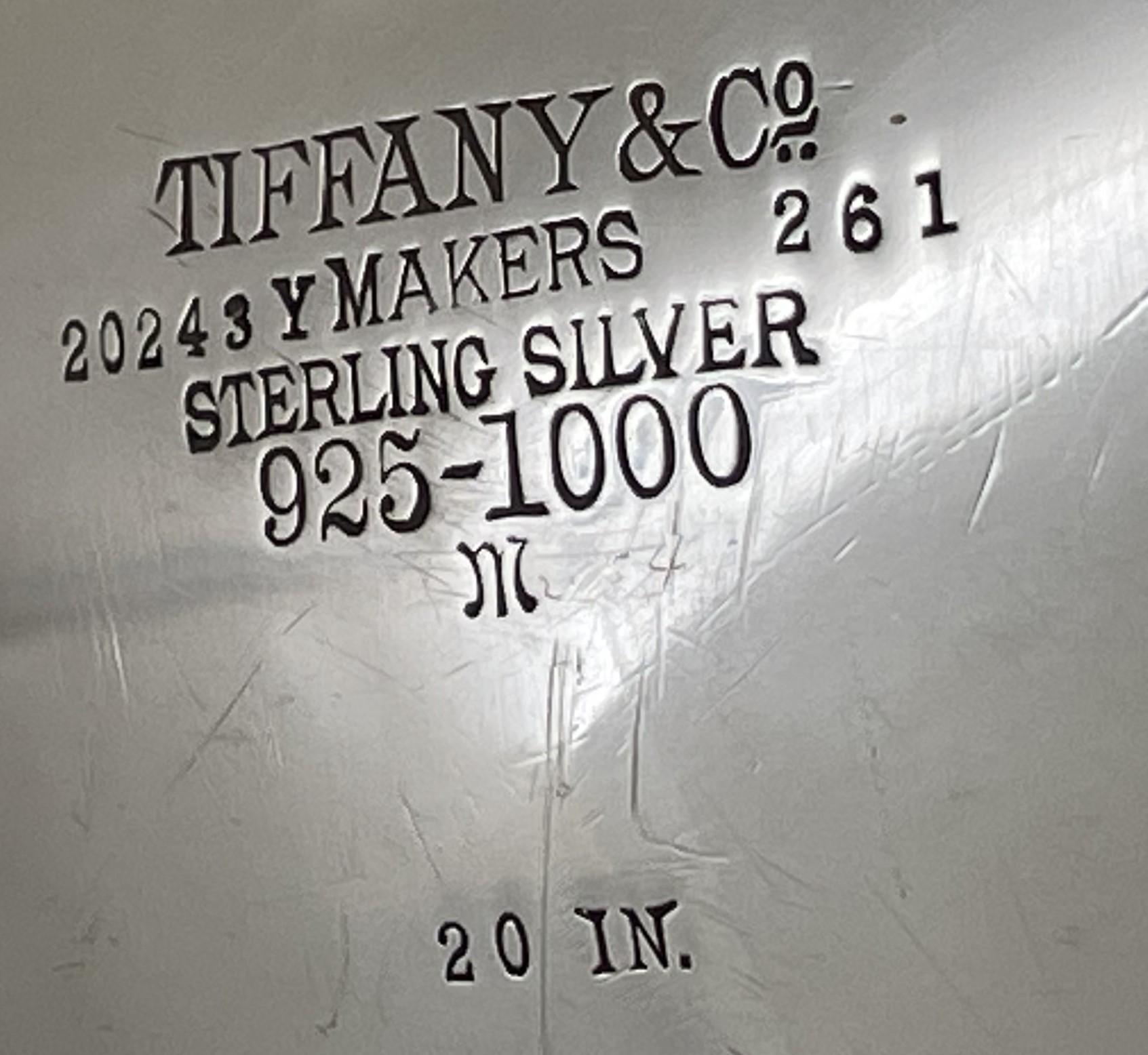 Tiffany & Co. Sterling Silver 1923 Well & Tree Platter Tray in Art Deco Style For Sale 3