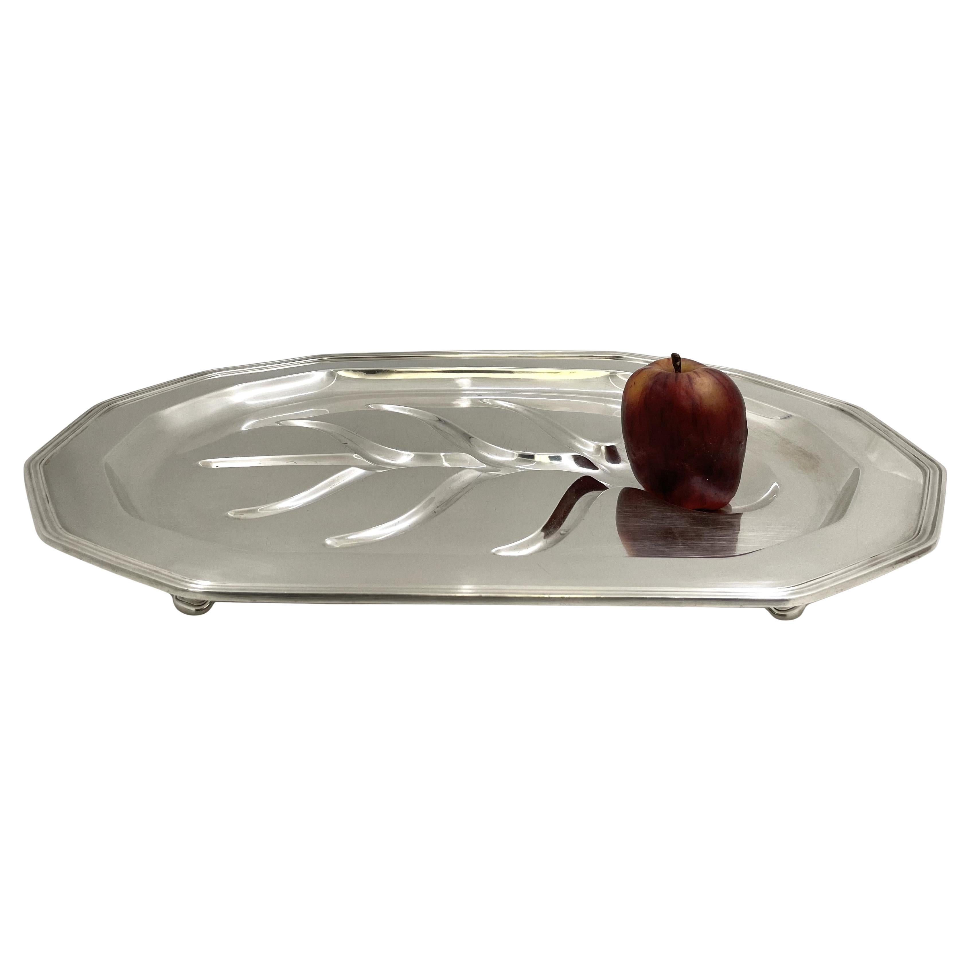 Tiffany & Co. Sterling Silver 1923 Well & Tree Platter Tray in Art Deco Style For Sale