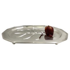 Tiffany & Co. Sterling Silver 1923 Well & Tree Platter Tray in Art Deco Style
