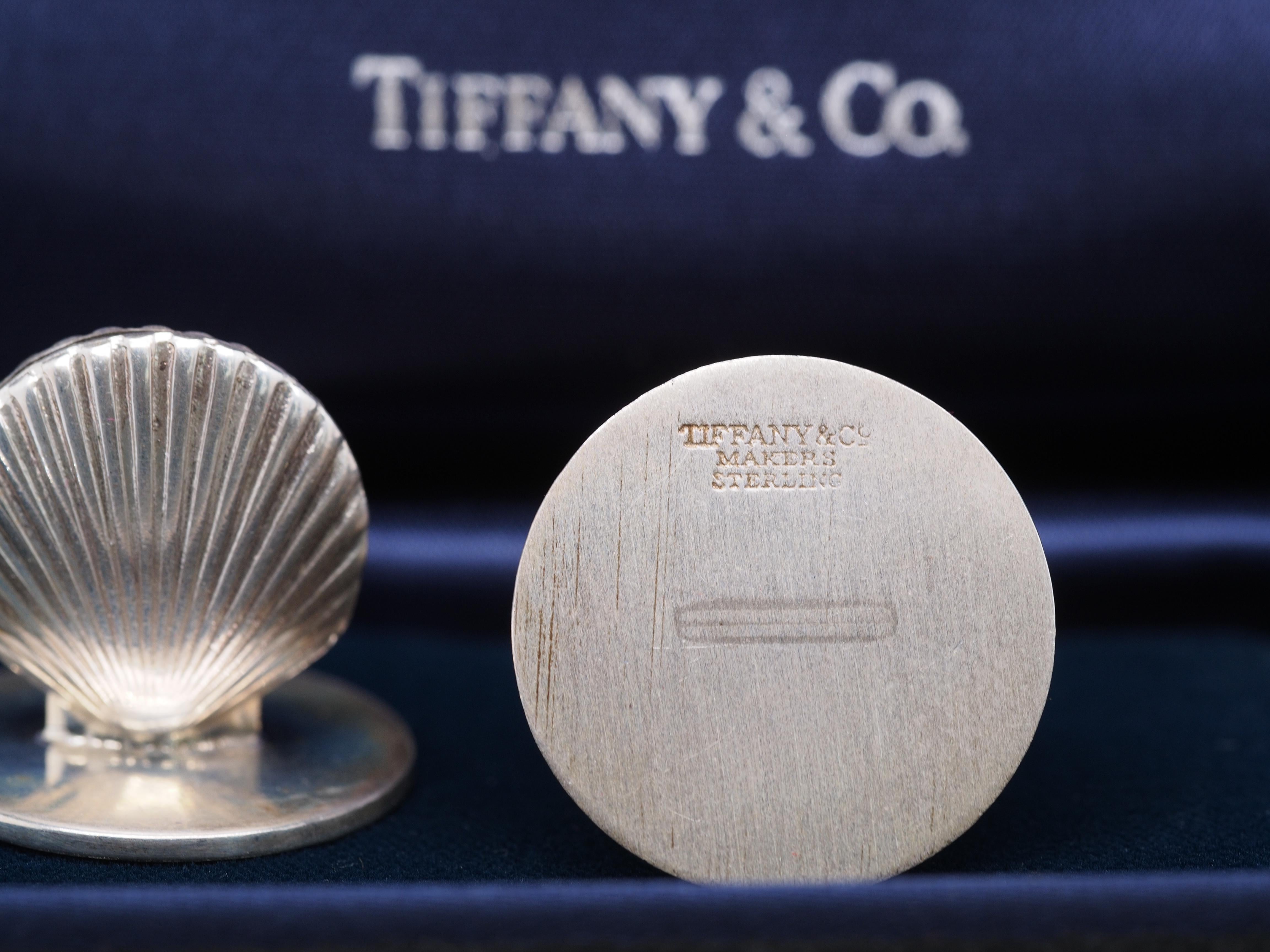 Tiffany & Co Sterling Silber 1940er Jahre Serviettenhalter Satz von 6 im Angebot 2