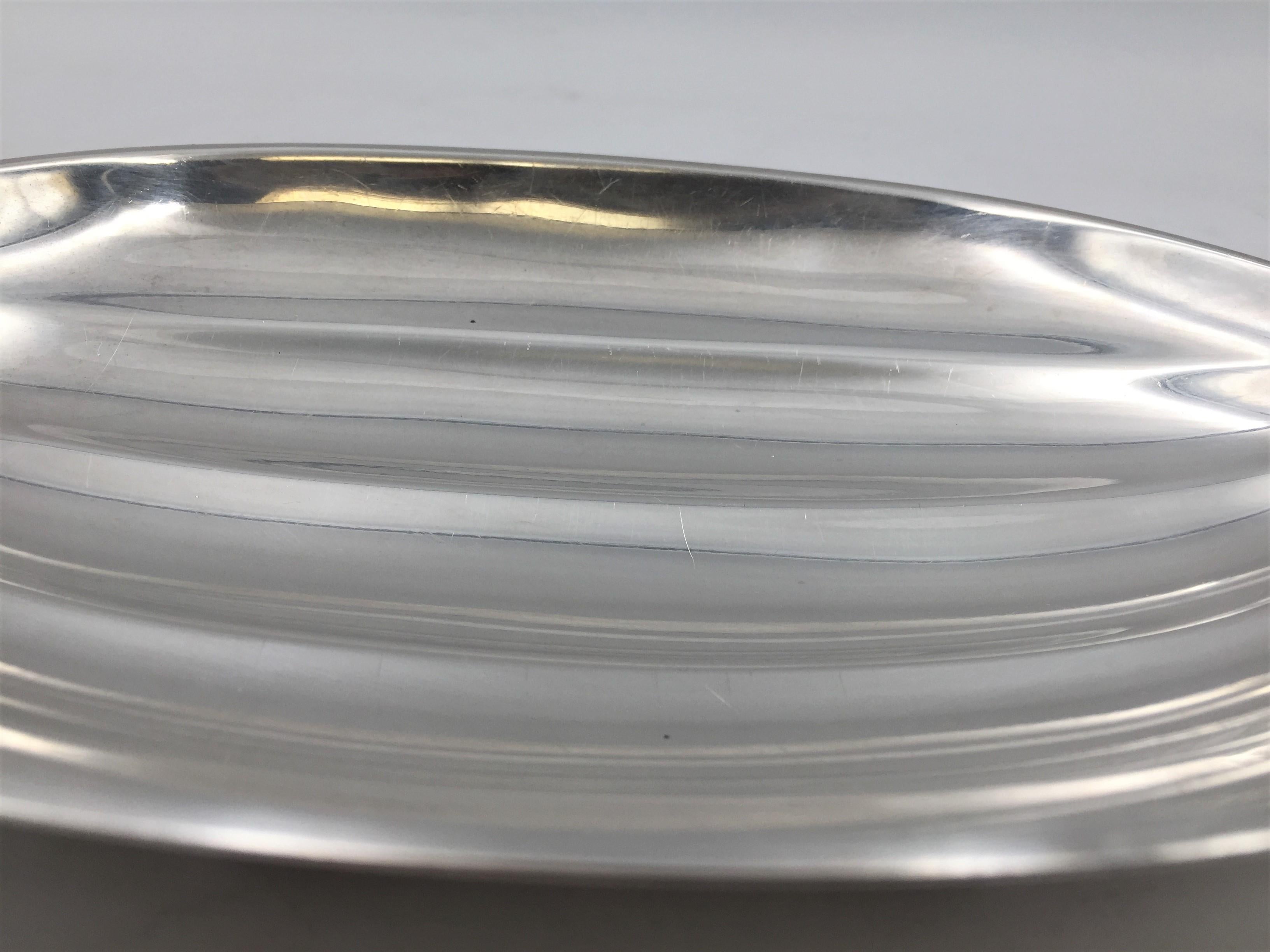 American Tiffany & Co. Sterling Silver 1941 Pickle/ Mint Dish Bowl For Sale