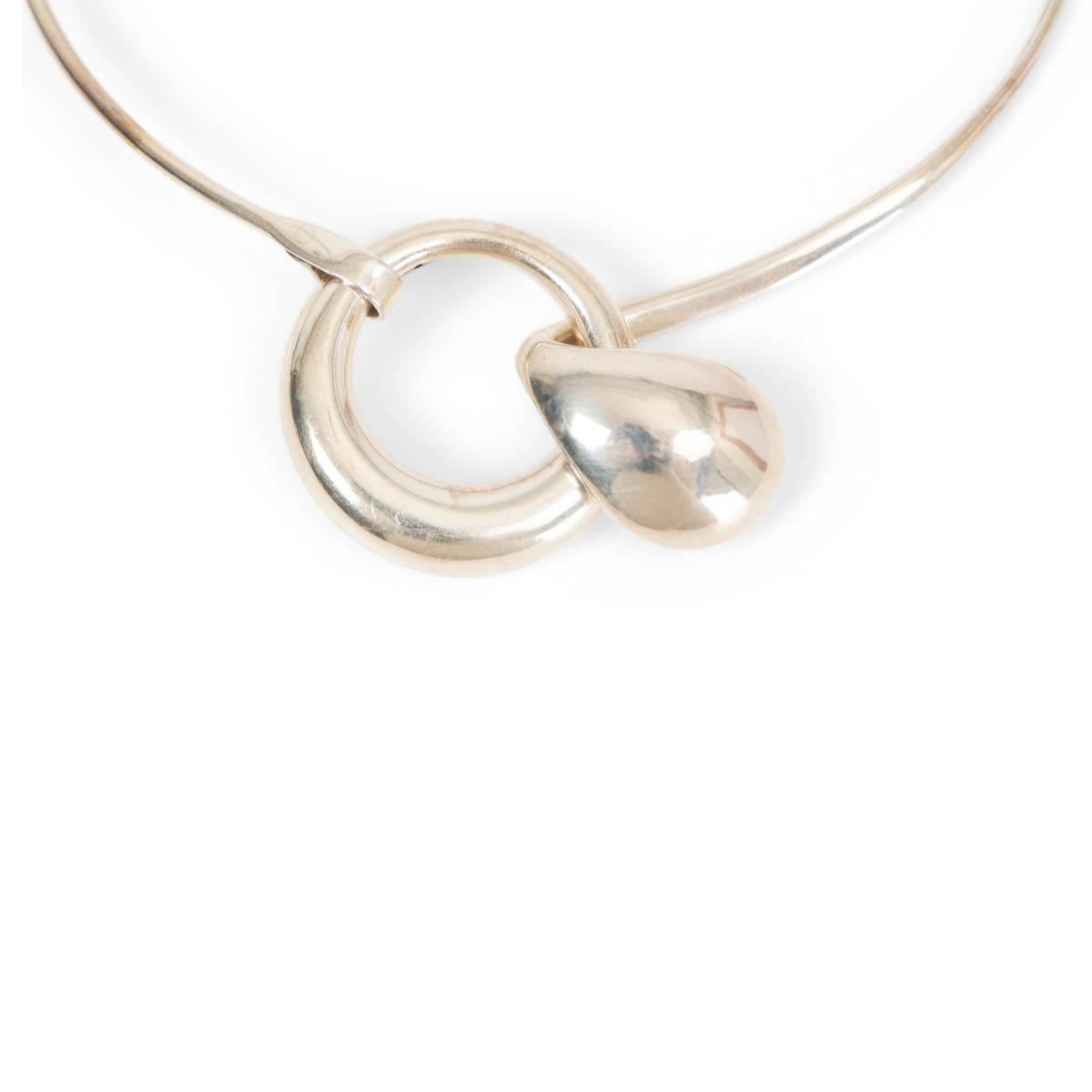 Women's TIFFANY & CO sterling silver 1970s ELSA PERETTI TEARDROP CHOKER Necklace