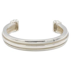 Tiffany & Co. Sterling Silver 1995 Atlas Grooved Cuff Bracelet 