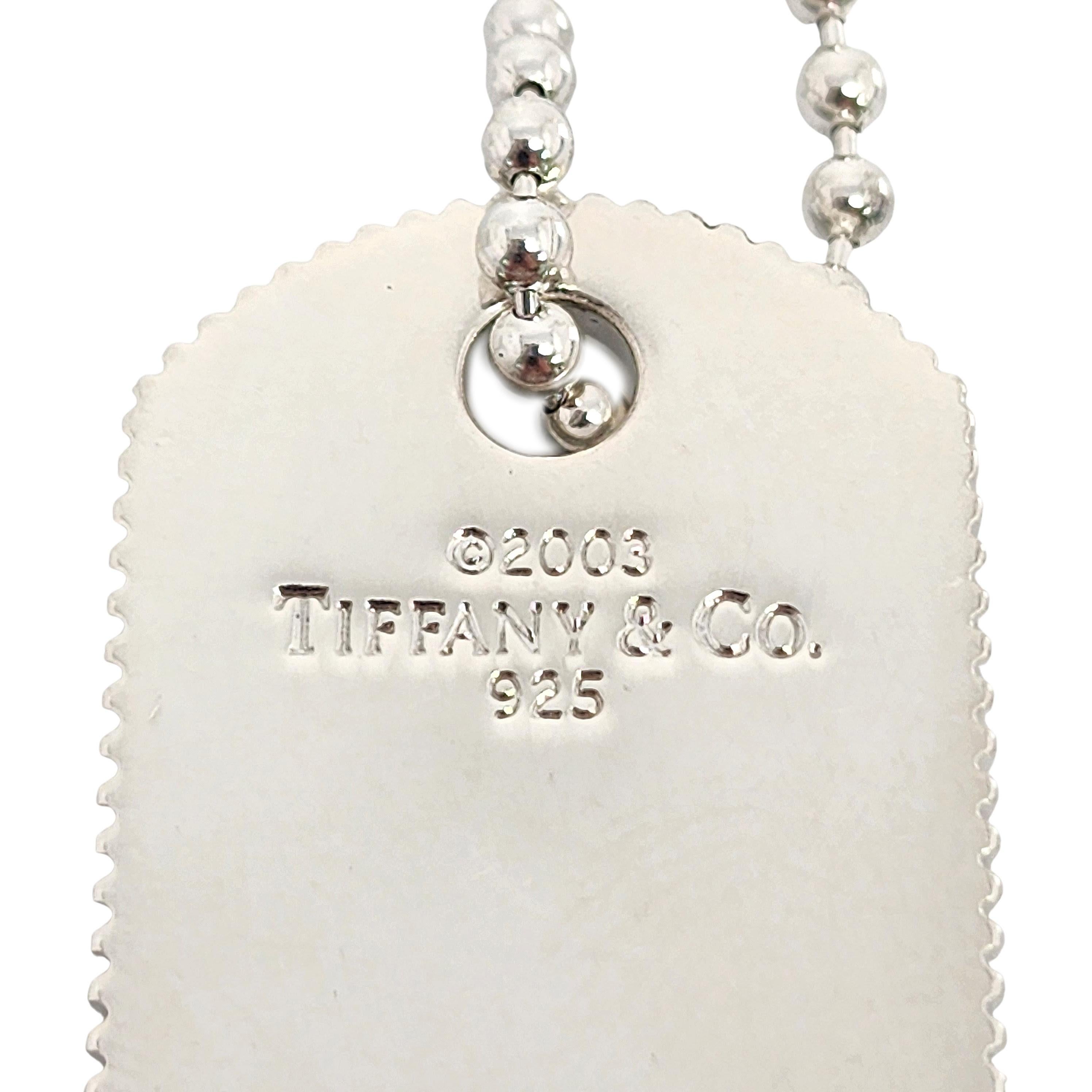 Tiffany & Co Sterling Silver 2003 Dog Chain Bead Ball Chain Necklace 5
