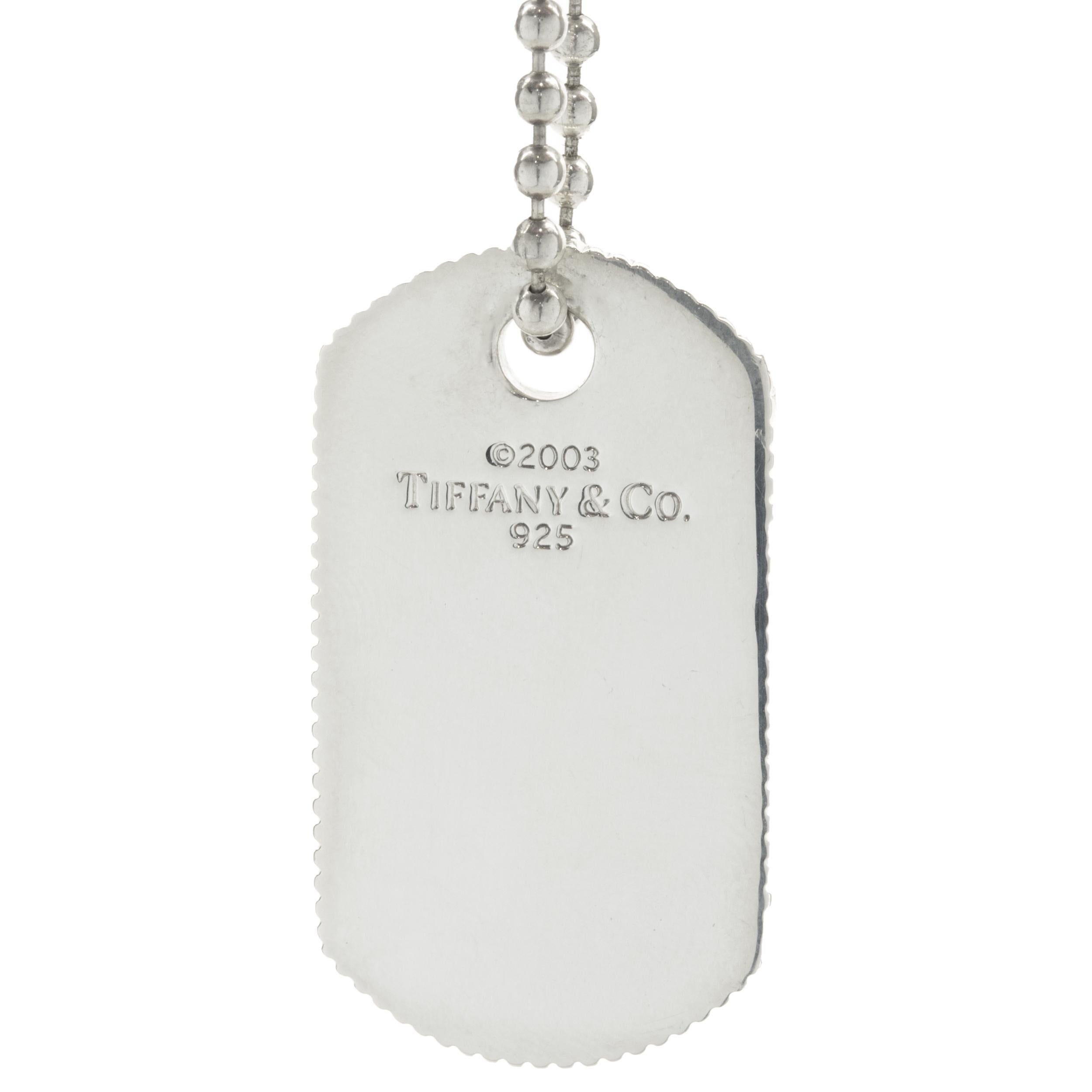 Tiffany dog tag chain 2025