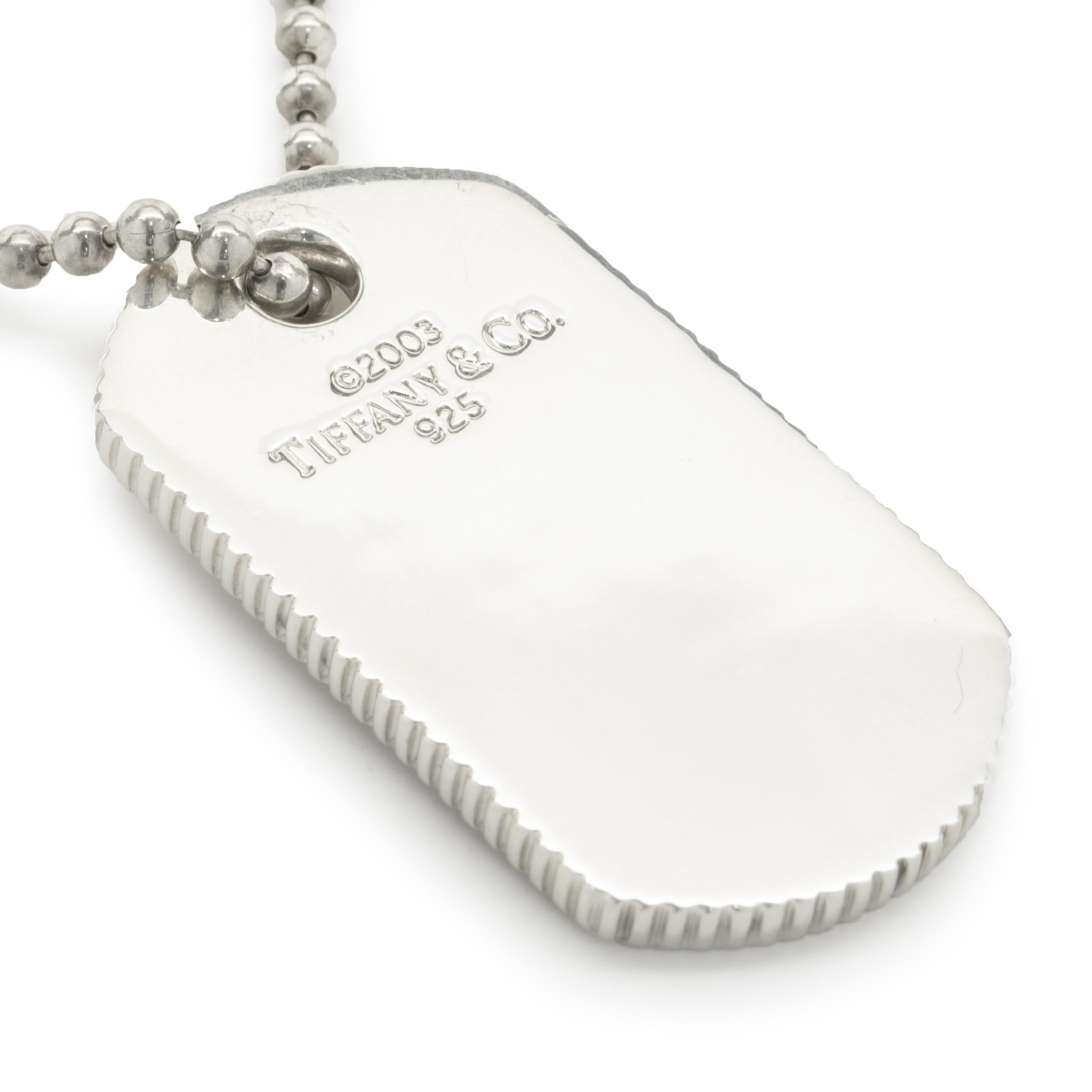 tiffany dog tags