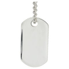 Tiffany & Co. Sterling Silver 2003 Dog Tag Necklace