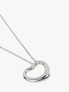 Tiffany & Co. Sterling Silver 22mm Elsa Peretti Open Heart Pendant