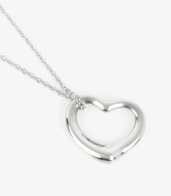 Tiffany & Co. Sterling Silver 22mm Elsa Peretti Open Heart Pendant