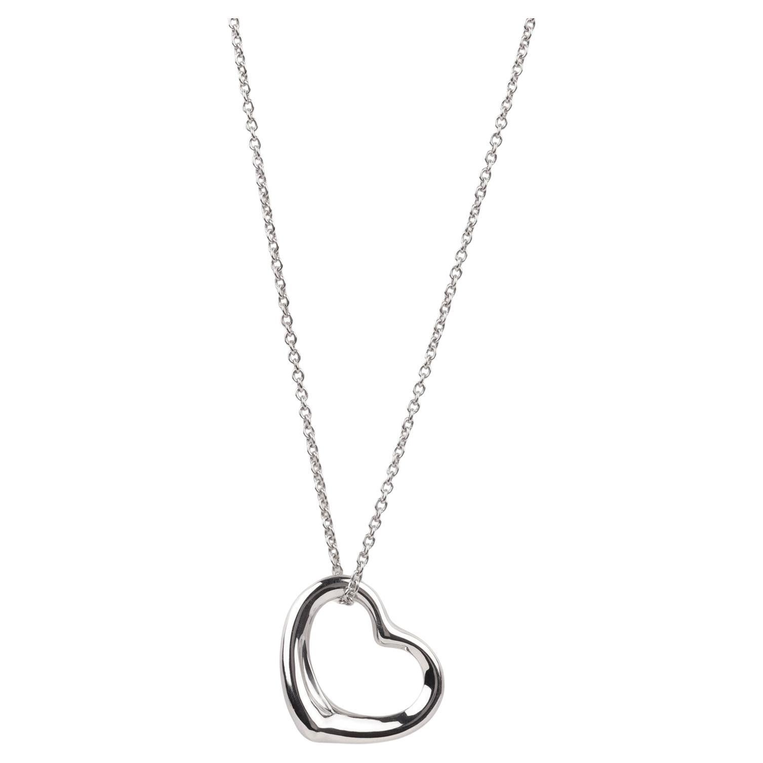 Tiffany 
Co. Ciondolo a cuore aperto Elsa Peretti in argento sterling 22 mm