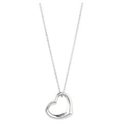 Tiffany & Co. Sterling Silver 22mm Elsa Peretti Open Heart Pendant