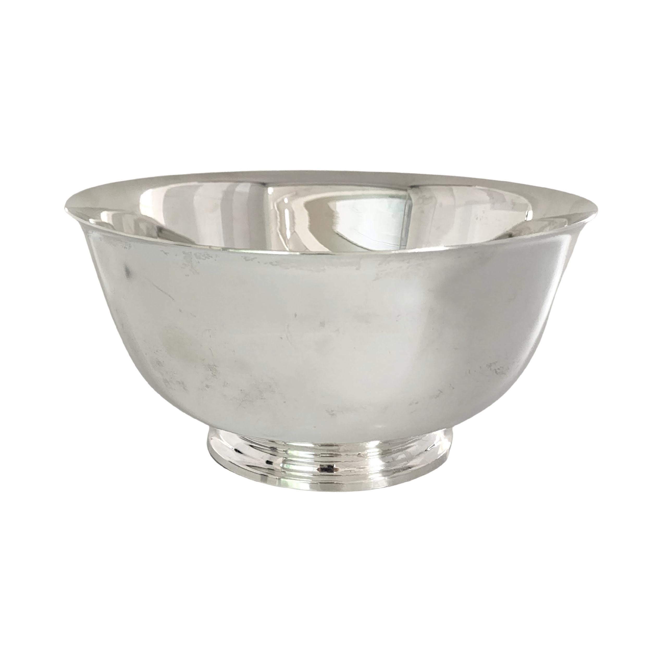 Tiffany & Co Sterling Silver 23618 Paul Revere Footed Bowl with Box 5