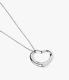 Tiffany & Co. Sterling Silver 27mm Elsa Peretti Open Heart Pendant