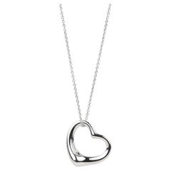 Tiffany & Co. Sterling Silver 27mm Elsa Peretti Open Heart Pendant