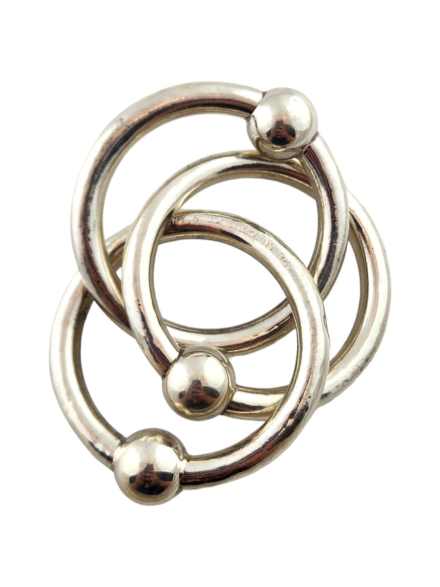 Tiffany & Co Sterling Silver 3 Ring Baby Rattle #18319 3