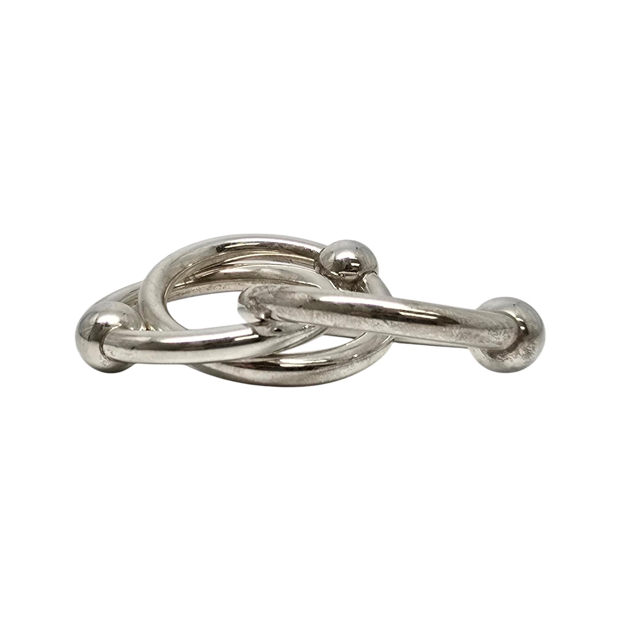 Women's or Men's Tiffany & Co Sterling Silver 3 Ring Baby Rattle #19619