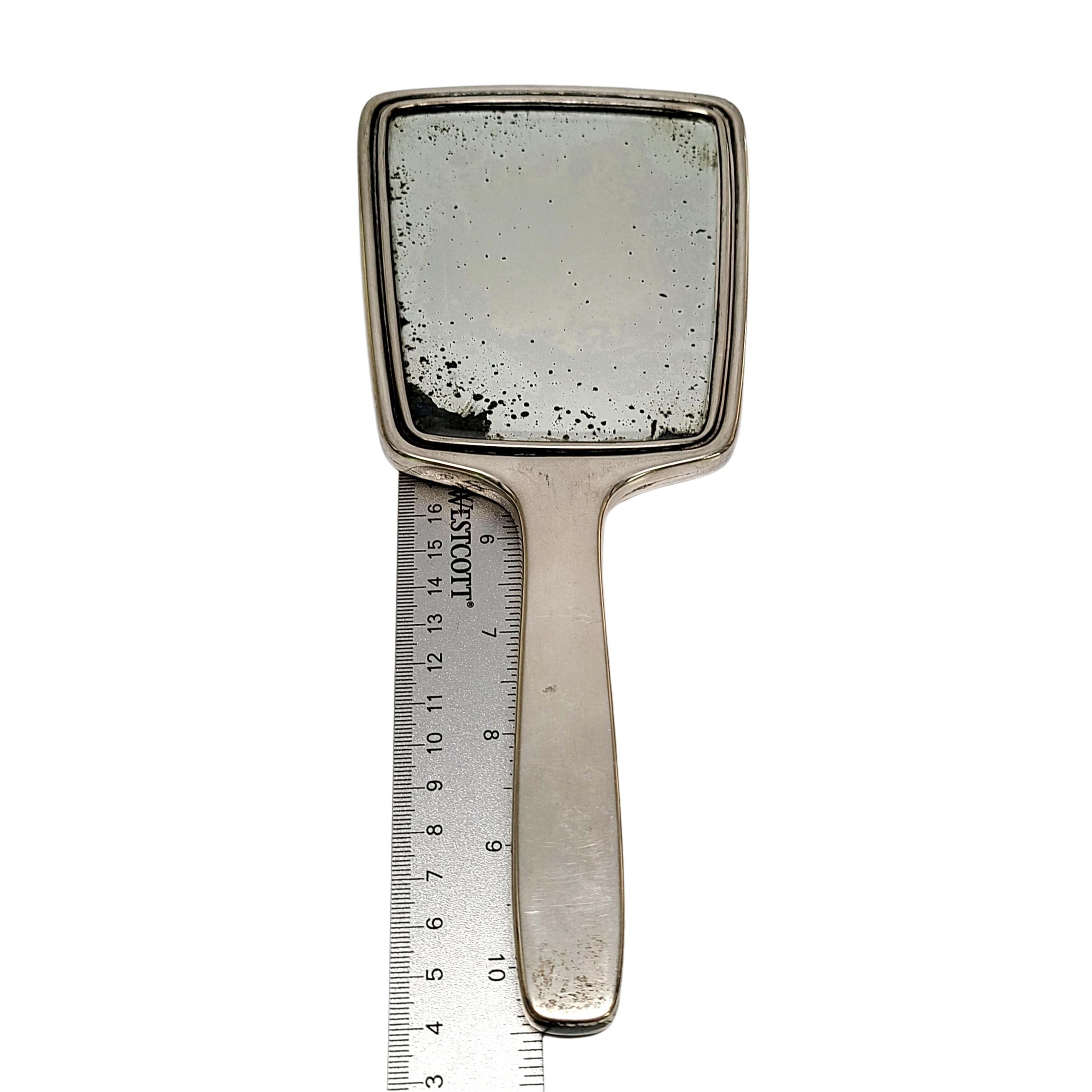 Tiffany & Co Sterling Silver 3pc Vanity Dresser Set Mirror, Brush, Comb 4