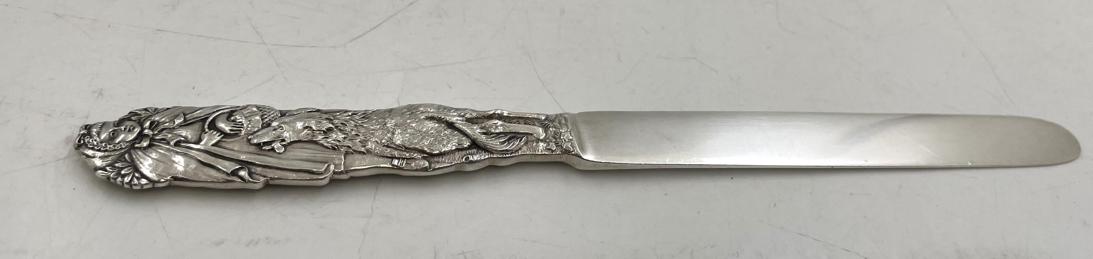 Tiffany & Co. Sterling Silver 4-Piece Child Set in Nursery Rhyme Pattern en venta 1