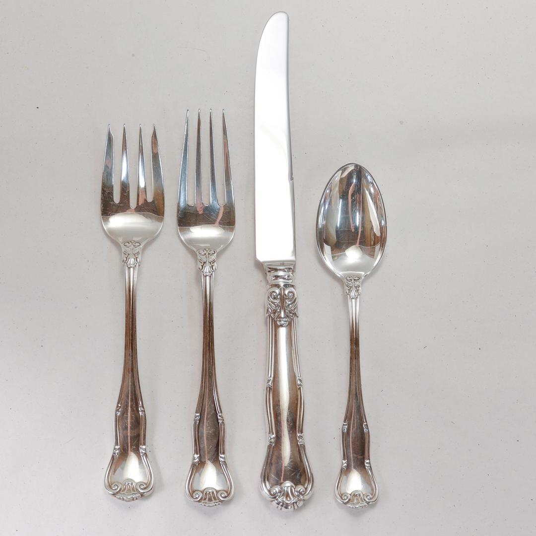 Tiffany & Co. Sterling Silber 4-Piece Place Set in der Provence-Muster  im Zustand „Gut“ im Angebot in Philadelphia, PA
