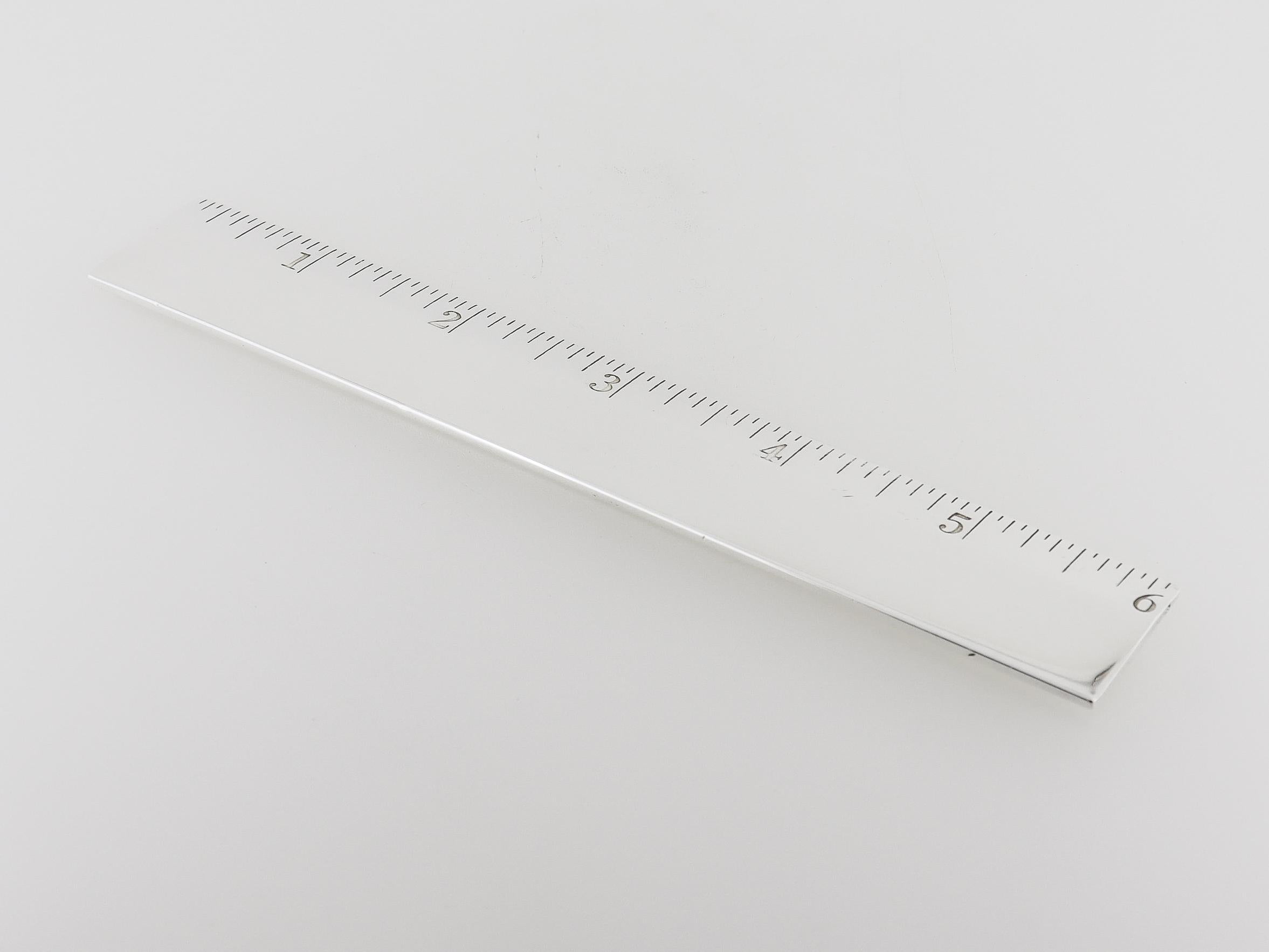Women's or Men's Tiffany & Co. Sterling Silver 6-Inch Ruler For Sale