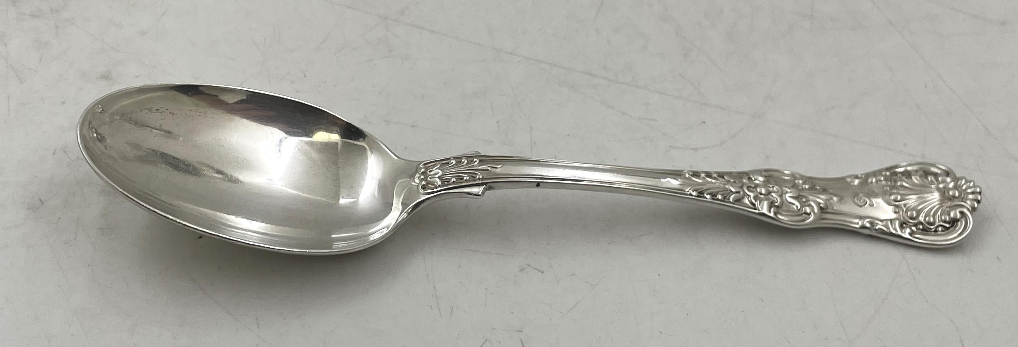Tiffany & Co. Juego de Cubiertos de Plata de Ley de 60 Piezas con Diseño de Rey Inglés en venta 2