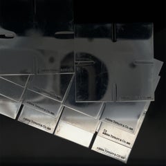 Tiffany & Co. Plata de ley Puzzle de escritorio 3D de 8 piezas con bolsa original