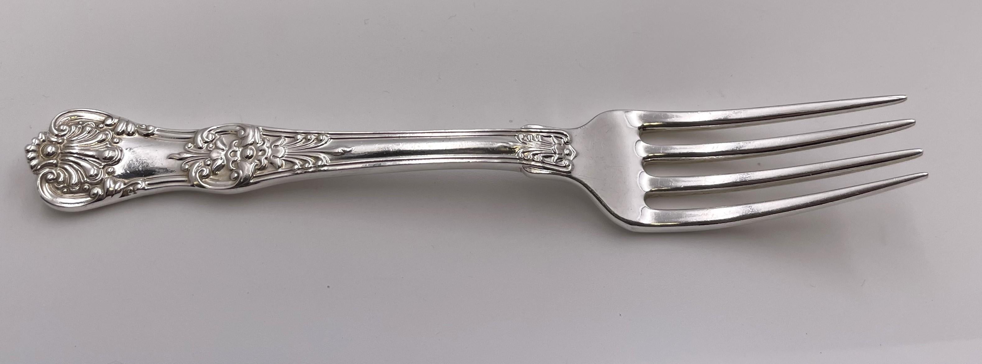 Tiffany & Co. Service de couverts de 98 pièces en argent sterling à motif King anglais en vente 5