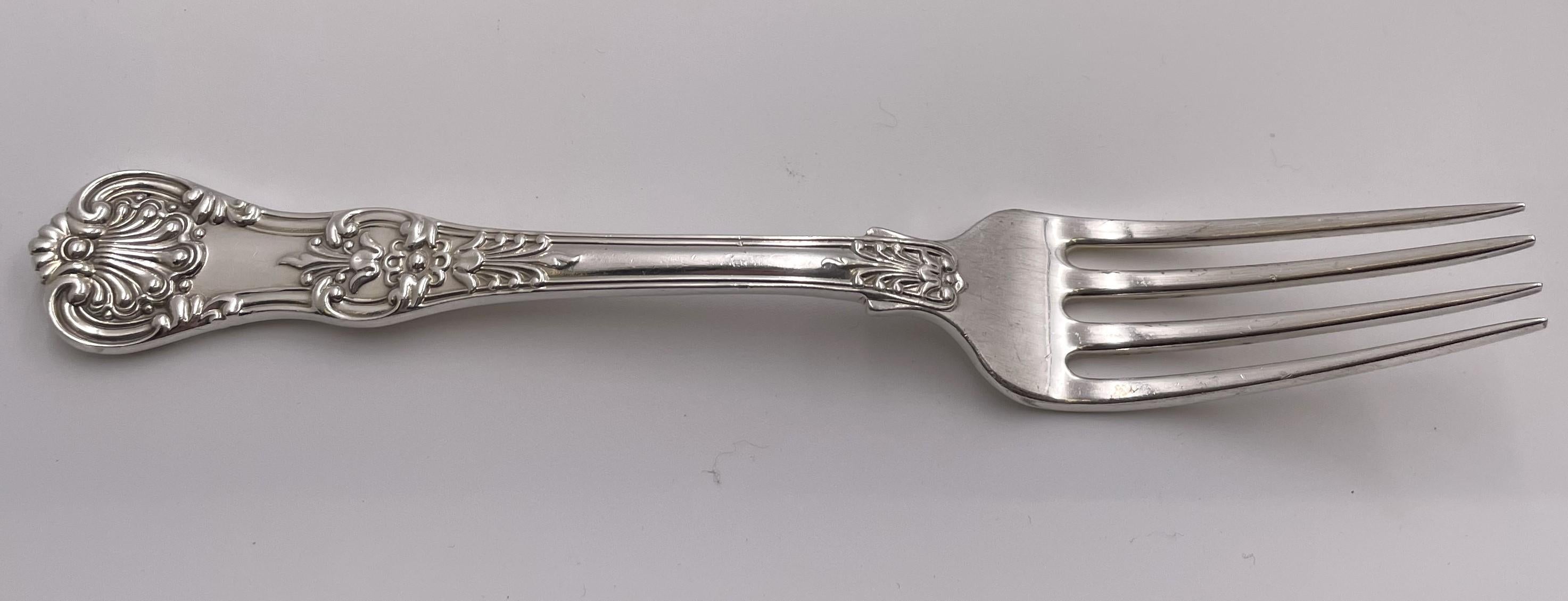 Tiffany & Co. Service de couverts de 98 pièces en argent sterling à motif King anglais en vente 6
