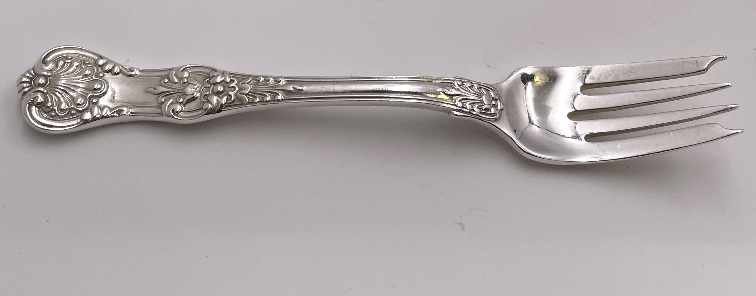Tiffany & Co. Service de couverts de 98 pièces en argent sterling à motif King anglais en vente 7
